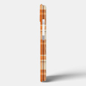 Coques Case-Mate iPhone Orange plaid (Verso / Gauche)