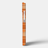 Coques Case-Mate iPhone Orange plaid (Verso / Gauche)