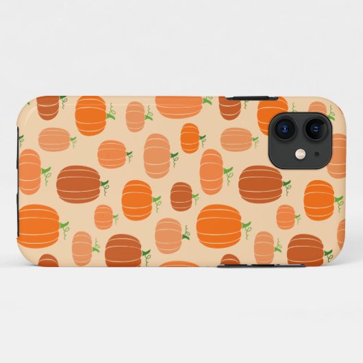 Coques Case-Mate iPhone Orange pumpkins (Dos (Horizontal))