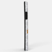 Coques Case-Mate iPhone Orange Quatrefoil Personnalisé (Dos/Droite)