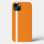 Coques Case-Mate iPhone Orange Racing Stripe (Verso)