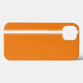 Coques Case-Mate iPhone Orange Racing Stripe (Verso (horizontal))