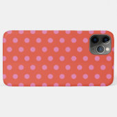 Coques Case-Mate iPhone Orange rose pois (Dos (Horizontal))