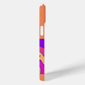 Coques Case-Mate iPhone Orange, Rose, Violet Personnalisés Rétro (Verso / Droite)