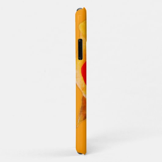 Coques Case-Mate iPhone Orange Rose & Your Name Phone  (Dos/Droite)