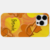 Coques Case-Mate iPhone Orange Shades Fractal Digital Heart Art Personnali (Verso (horizontal))