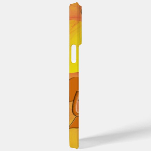 Coques Case-Mate iPhone Orange Shades Fractal Digital Heart Art Personnali (Verso / Droite)