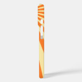 Coques Case-Mate iPhone Orange Sherbet Sunburst "Ajouter votre nom" (Verso / Gauche)
