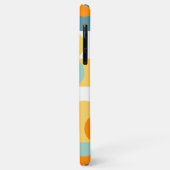 Coques Case-Mate iPhone Orange Turquoise Blue Seafoam Green Retro Art Moti (Dos/Gauche)