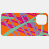 Coques Case-Mate iPhone Orange Turquoise Purple Lignes Rose Scribbles Arts (Verso (horizontal))
