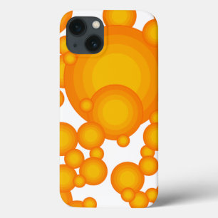 Case-Mate iPhone Case Oranger les années 70 cercles de style comme des b