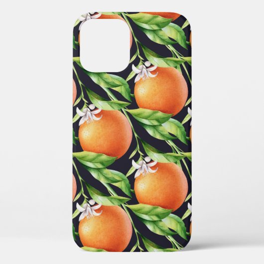 Coques Case-Mate iPhone Oranges aquarelles : Motif sans arôme (Verso)