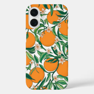 Coques iPhone 16 Oranges d'été Agrumes Fruit Motif floral