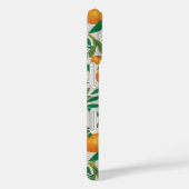 Coques Case-Mate iPhone Oranges d'été tendance Motif de fleurs d'agrumes (Verso / Droite)