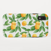 Coques Case-Mate iPhone Oranges ou mandarines motif (Dos (Horizontal))