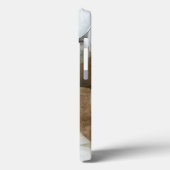 Coques Case-Mate iPhone Orbes blanches et cercles Brown (Verso / Gauche)