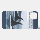 Coques Case-Mate iPhone Orca Whales #1 - Anacortes, Washington (Verso (horizontal))