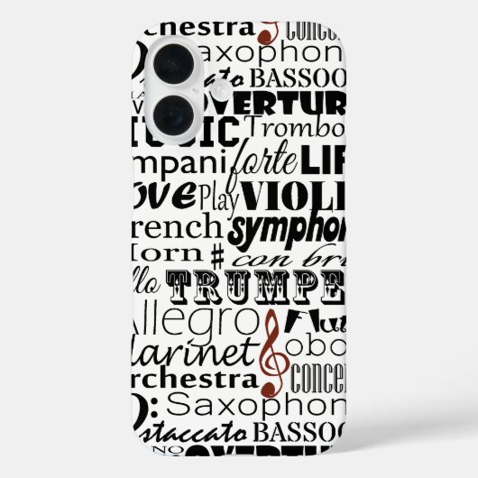 Coques Case-Mate iPhone Orchestre de musique (Verso)