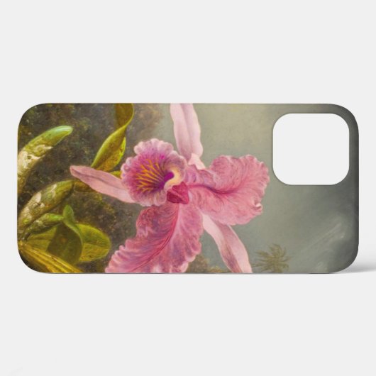 Coques Case-Mate iPhone Orchidée avec deux colibris Heade (Verso (horizontal))