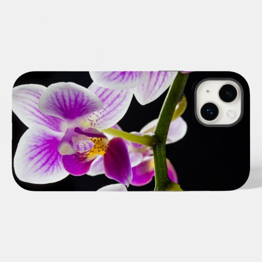Coques Case-Mate iPhone Orchidée blanche et violette (Verso (horizontal))