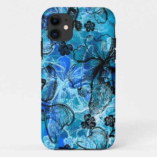 Coques Case-Mate iPhone Orchidée de Hawaïen de dentelle de Wahine (Dos)