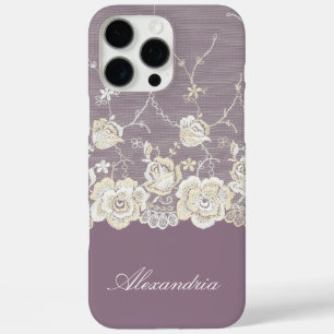 Coques iPhone 16 Pro Max Orchidée romantique violet floral