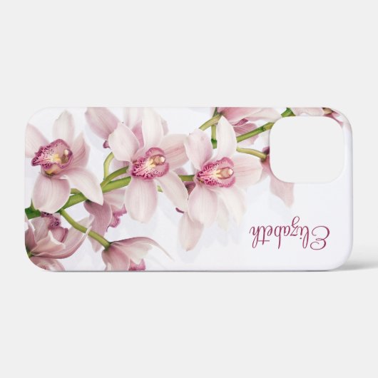 Coques Case-Mate iPhone Orchidée rose Cymbidium Florale (Verso (horizontal))