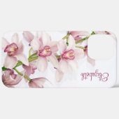 Coques Case-Mate iPhone Orchidée rose Cymbidium Florale (Verso / Droite)