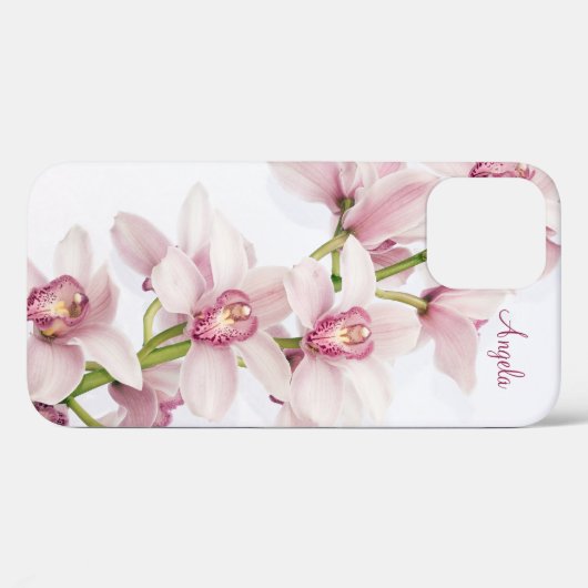 Coques Case-Mate iPhone Orchidée rose Cymbidium Florale (Verso (horizontal))