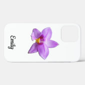 Coques Case-Mate iPhone Orchidée sauvage violette fleur tropicale (Verso (horizontal))