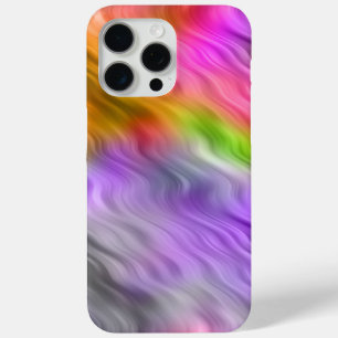 Coque iPhone 15 Pro Max Orchidée violette texture ondulée