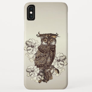 Case-Mate iPhone Case Orchidées à la crème de chouette dorée