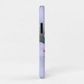 Coques Case-Mate iPhone Orchidées blanches Centres roses Aquarelle Monogra (Dos/Droite)