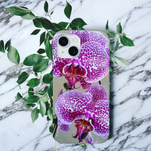 Coque Pour Pour iPhone 14 Pro Max Orchidées blanches et violettes Photographie de