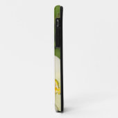 Coques Case-Mate iPhone Orchidées blanches sur un arrière - plan vert (Dos/Gauche)