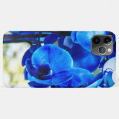 Coques Case-Mate iPhone Orchidées bleues (Dos (Horizontal))