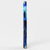 Coques Case-Mate iPhone Orchidées bleues (Dos/Droite)