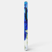 Coques Case-Mate iPhone Orchidées bleues (Dos/Gauche)