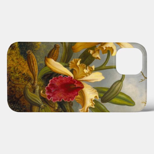 Coques Case-Mate iPhone Orchidées et colibri Heade (Verso (horizontal))