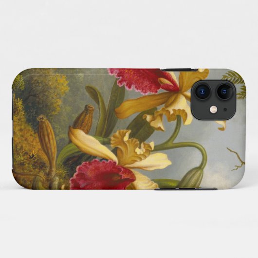 Coques Case-Mate iPhone Orchidées et colibri Heade (Dos (Horizontal))