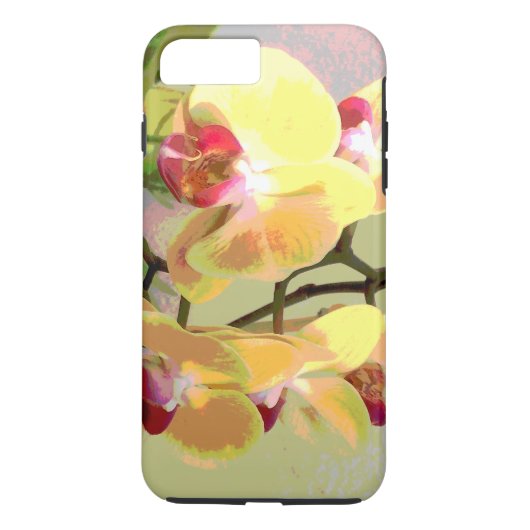 Coques Case-Mate iPhone Orchidées jaunes au soleil de l'après-midi (Dos)