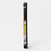 Coques Case-Mate iPhone Orchidées orange jaune. (Dos/Gauche)