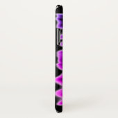 Coques Case-Mate iPhone Orchidées violettes et bleues (Dos/Droite)