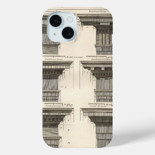 Coques Case-Mate iPhone Ordres d'Architecture, Entablements Anciens (Verso)