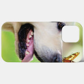 Coques Case-Mate iPhone Oreiller À Lancer Du Labrador Et Du Papillon (Verso (horizontal))
