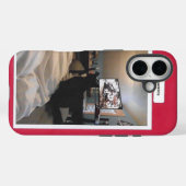 Coques Case-Mate iPhone Oreo chat noir et blanc (Verso (horizontal))
