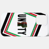 Coques Case-Mate iPhone orgueil noir poing vert rouge pan drapeau africain (Verso (horizontal))