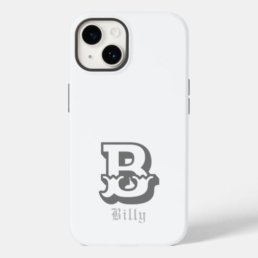 Coques Case-Mate iPhone Orgueil occidental Monogramme personnalisé (Verso)