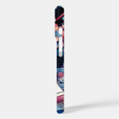 Coques Case-Mate iPhone Oriental abstrait Geisha fleurs roses vagues (Verso / Gauche)