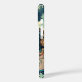 Coques Case-Mate iPhone Oriental abstrait Oni démon face Kanagawa vagues (Verso / Gauche)